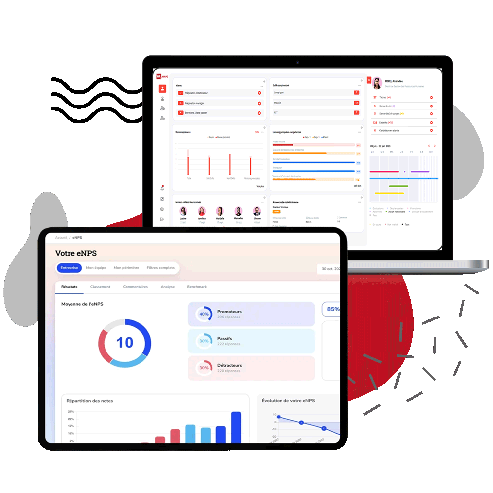 Partenariat logiciel SIRH HRMAPS et logiciel d'engagement des collaborateurs Windoo connect