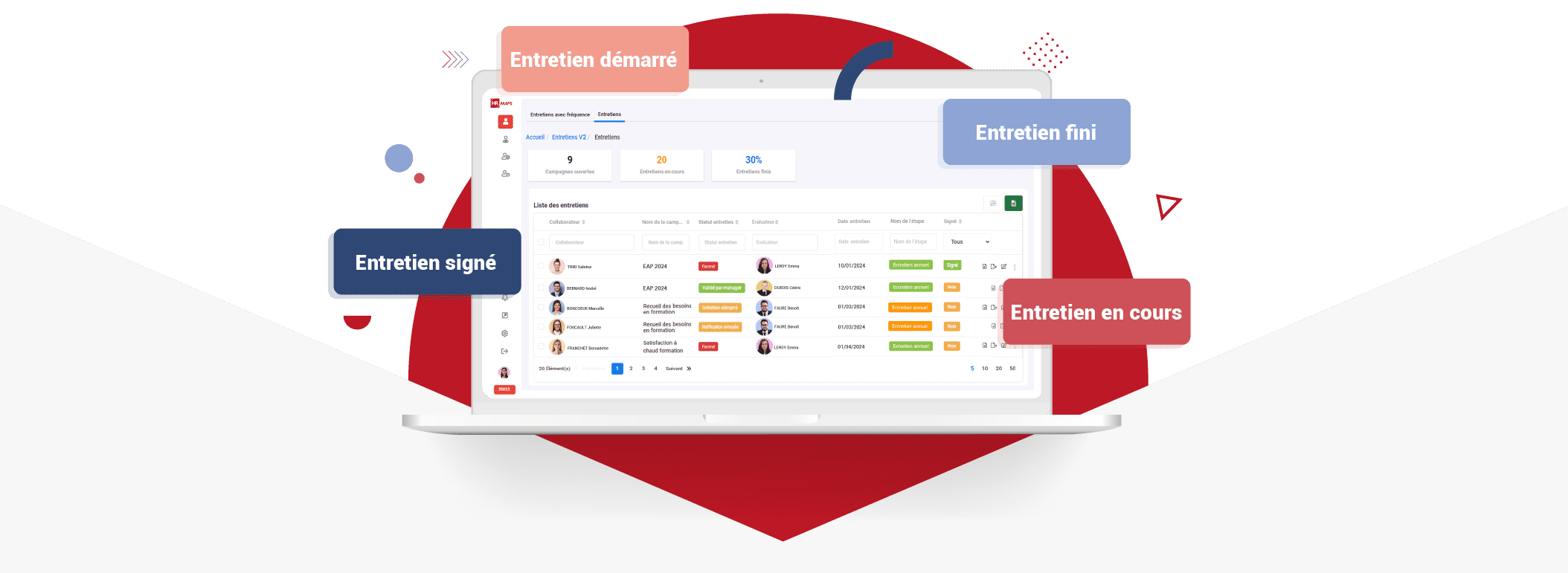 Logiciel de gestion des entretiens HRMAPS